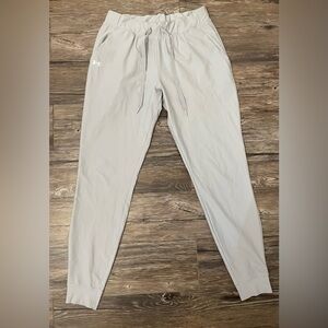 Under Armour Jogger Pants Women’s Small Gray Athletic Drawstring Stretch